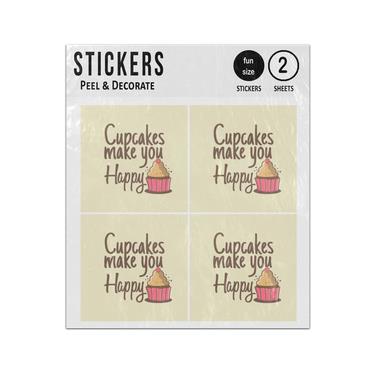 Picture of Cupcakes Make You Happy Sticker Sheets Twin Pack