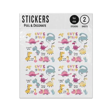 Picture of Cute Dino Baby Dinosaurs Collection Sticker Sheets Twin Pack