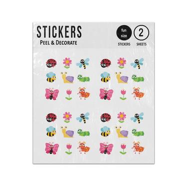 Picture of Cute Insects Bugs Collection Sticker Sheets Twin Pack