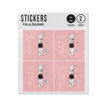 Picture of Cute Kittens Have A Nice Day Sticker Sheets Twin Pack