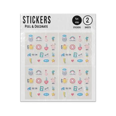 Picture of Cute Stuff Icon Set Collection Sticker Sheets Twin Pack