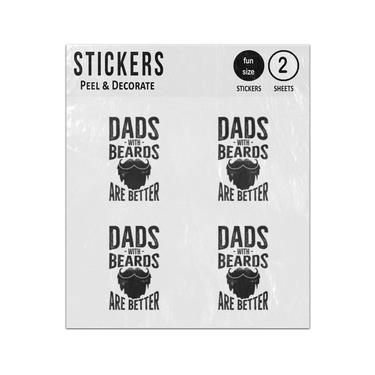 Picture of Dads With Beards Are Better Sticker Sheets Twin Pack