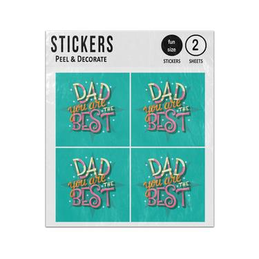 Picture of Dad You Are Best Typography Sticker Sheets Twin Pack