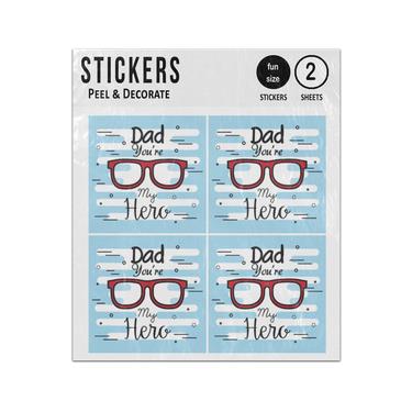 Picture of Dad You Are My Hero Spectables Sticker Sheets Twin Pack