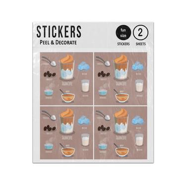 Picture of Dalgona Coffee Recipe Hot Summer Sticker Sheets Twin Pack