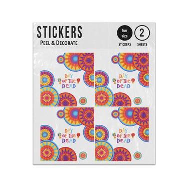 Picture of Day Dead Traditional Mexican Halloween Dia De Los Muertos Sticker Sheets Twin Pack