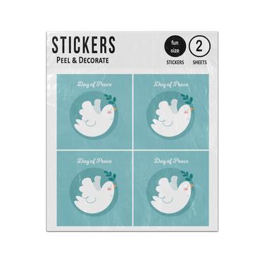 Picture of Day Of Peace White Dove Sticker Sheets Twin Pack