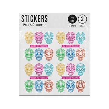 Picture of Dia De Los Muertos Skull Collection Sticker Sheets Twin Pack