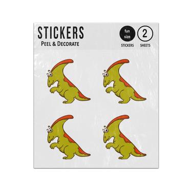 Picture of Dinosaur Cartoon Cute Monster Triceratops Sticker Sheets Twin Pack