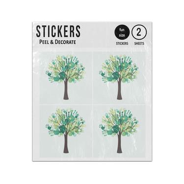 Picture of Diversity Tree Hand Prints Sticker Sheets Twin Pack