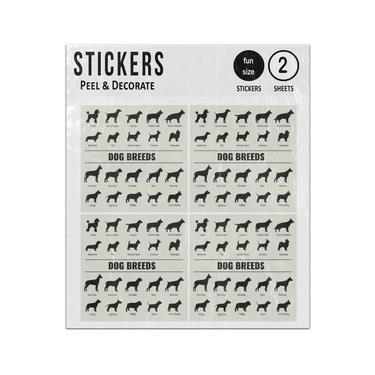 Picture of Dog Breeds Silhouettes Set Sticker Sheets Twin Pack