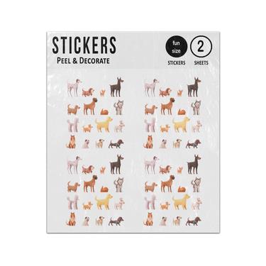 Picture of Dog Breens Cartoon Illustrations Collection Sticker Sheets Twin Pack
