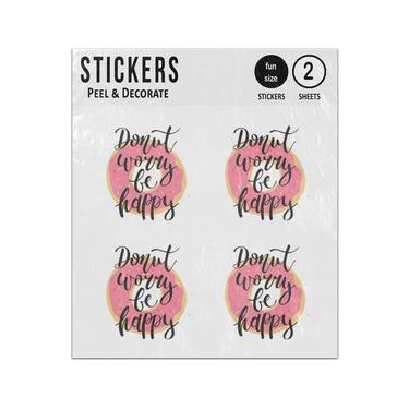 Picture of Donut Worry Be Happy Sticker Sheets Twin Pack