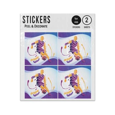 Picture of Dribble Splash Basketball Player Sticker Sheets Twin Pack