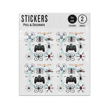 Picture of Drones Rotor Fixed Wing Hybrid Drawings Collection Sticker Sheets Twin Pack