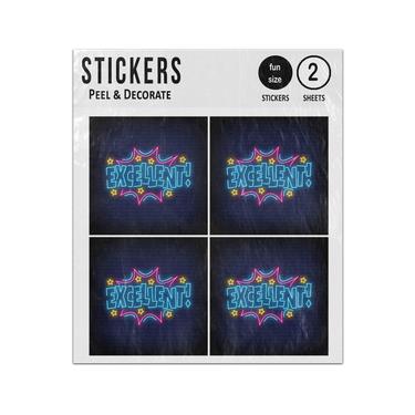 Picture of Excellent Neon Style Sticker Sheets Twin Pack