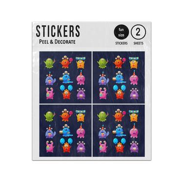 Picture of Fantastic Aliens Celebrating Sticker Sheets Twin Pack