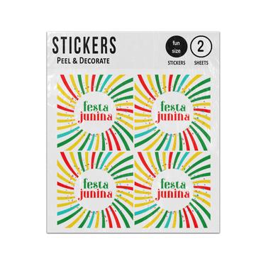 Picture of Festa Junina Celebration Streamers Sticker Sheets Twin Pack