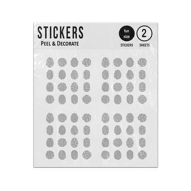 Picture of Fingerprint Person Biometric Scan Sticker Sheets Twin Pack