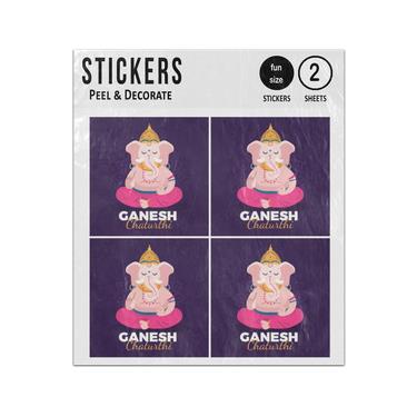 Picture of Ganesh Chaturthi Celebration Elephant Sticker Sheets Twin Pack