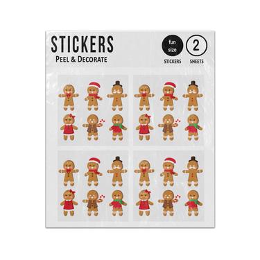 Picture of Gingerbread Man Cookies Decorated Collection Sticker Sheets Twin Pack