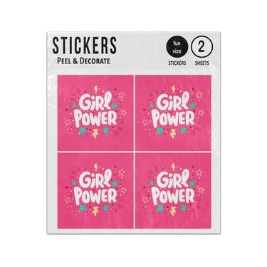 Picture of Girl Power Pink Doodles Sticker Sheets Twin Pack