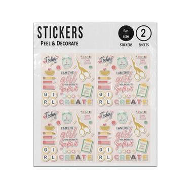 Picture of Girly Worker Pack Sticker Sheets Twin Pack