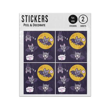 Picture of Goodnight Sweatheart Cute Flying Bats Collection Sticker Sheets Twin Pack