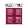 Picture of Good Vibes Original Concept Sticker Sheets Twin Pack