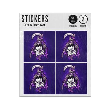 Picture of Grim Reaper Stay At Home Sticker Sheets Twin Pack