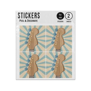 Picture of Guitar Head Vintage Hand Drawn Sticker Sheets Twin Pack