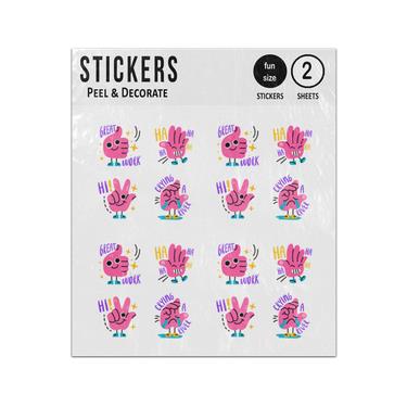 Picture of Hand Cartoon Character Reward Quotes Collection Sticker Sheets Twin Pack