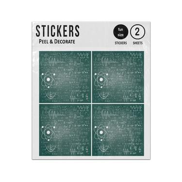 Picture of Hand Drawn Scientific Formulas Chalkboard Sticker Sheets Twin Pack