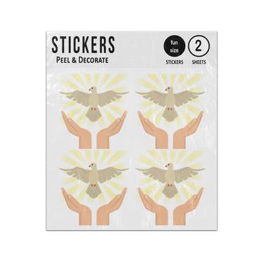 Picture of Hand With Holy Spirit Catholic Sticker Sheets Twin Pack