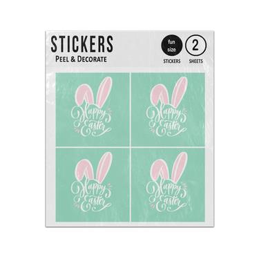 Picture of Happy Easter With Bunny Ears Sticker Sheets Twin Pack