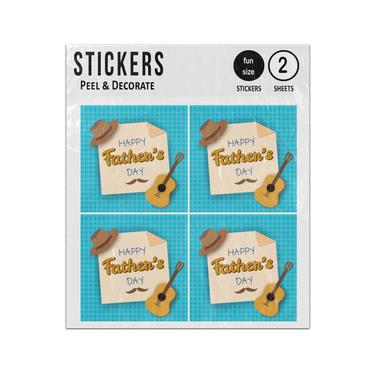 Picture of Happy Fathers Day Guitar Sticker Sheets Twin Pack