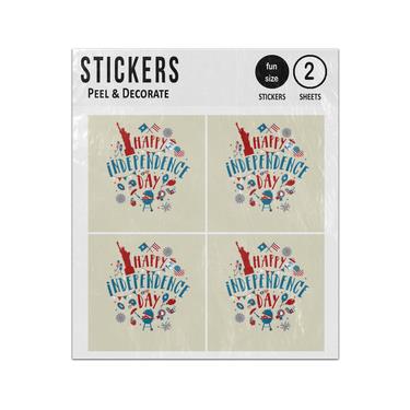 Picture of Happy Independence Day Celebration 4Th July Sticker Sheets Twin Pack