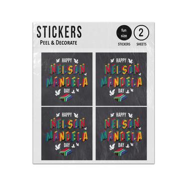 Picture of Happy International Nelson Mandela Day Sticker Sheets Twin Pack