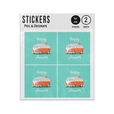Picture of Happy Journey Camper Van Holidays Sticker Sheets Twin Pack