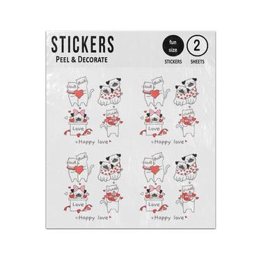 Picture of Happy Love Cats Dogs Collection Sticker Sheets Twin Pack
