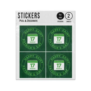 Picture of Happy Saint Patricks Day 17Th March Sticker Sheets Twin Pack