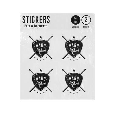 Picture of Hard Rock Drum Sticks Emblem Sticker Sheets Twin Pack