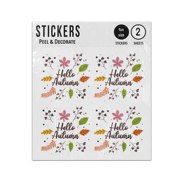 Picture of Hello Autumn Leaves And Berries Sticker Sheets Twin Pack