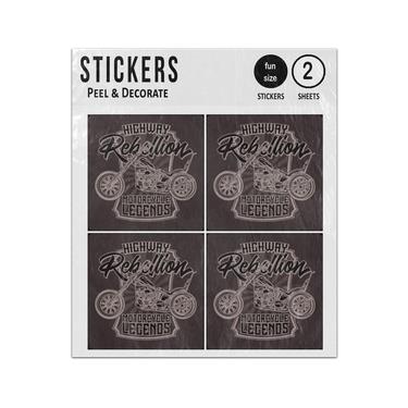 Picture of Highway Rebellion Motorcycle Legends Sticker Sheets Twin Pack