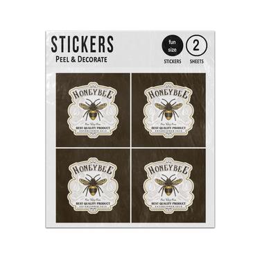 Picture of Honey Bee Best Quality Products Emblem Sticker Sheets Twin Pack