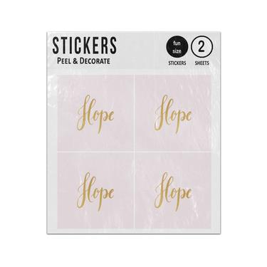 Picture of Hope Word Typography Religious Style Sticker Sheets Twin Pack
