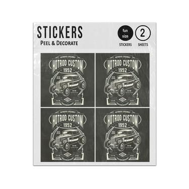 Picture of Hotrod Custom Car Authentic Speedway Sticker Sheets Twin Pack