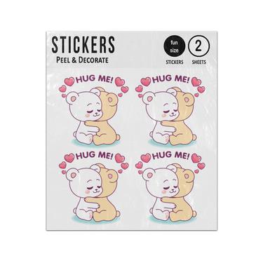 Picture of Hug Me Adorable Little Bears Hugging Sticker Sheets Twin Pack