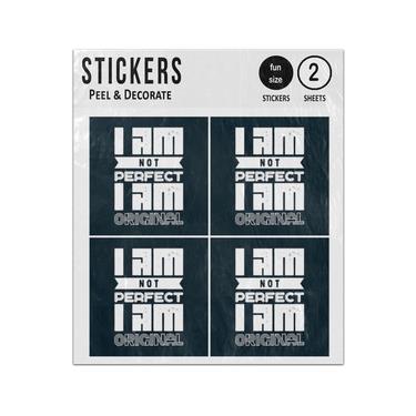 Picture of I Am Not Perfect I Am Original Lettering Sticker Sheets Twin Pack