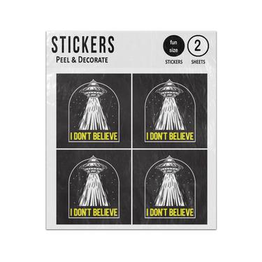 Picture of I Dont Believe Ufo Tractor Beam Sticker Sheets Twin Pack